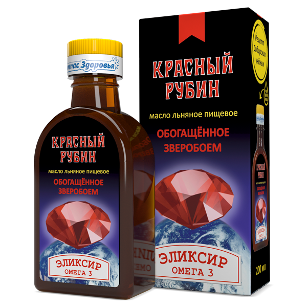 Эликсир "Красный рубин" (масло льняное), 200 мл