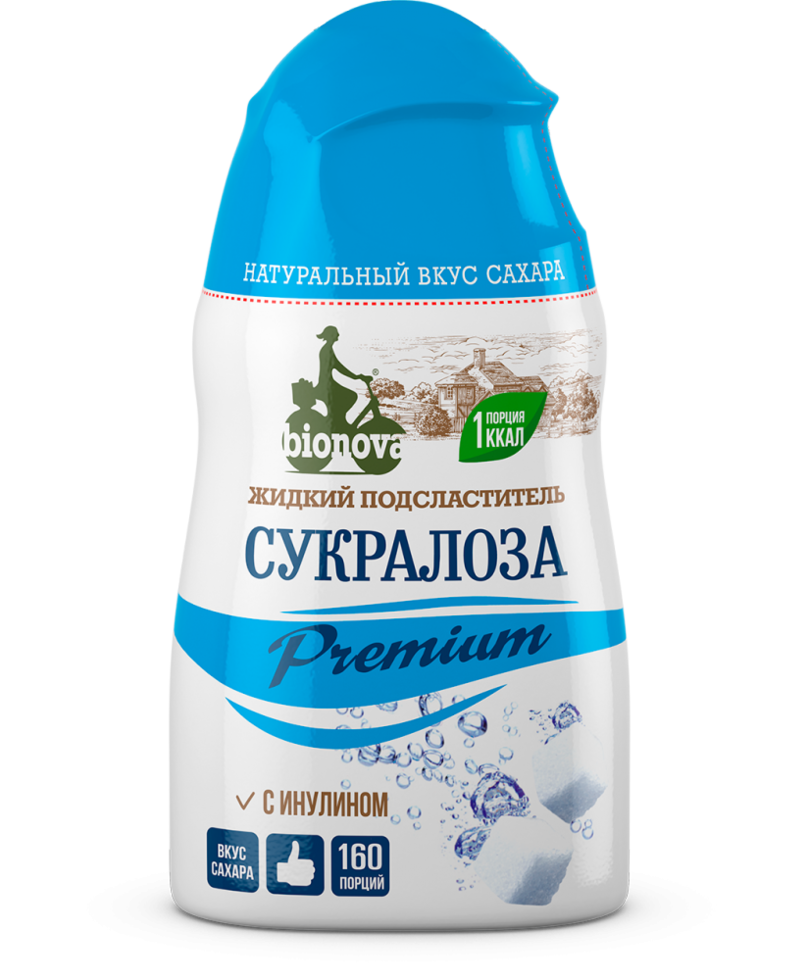 Жидкий подсластитель сукралоза Premium "Бионова", 80 г
