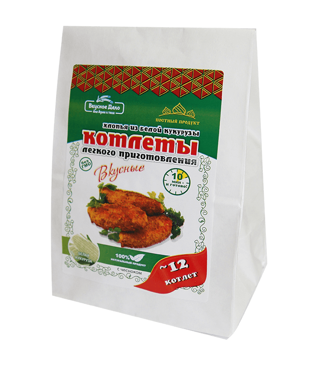 Котлеты из белой кукурузы с асафетидой и специями, 230 г