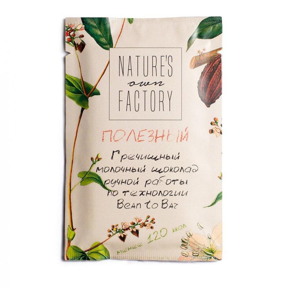 Шоколад молочный гречишный Natures own factory, 20 г
