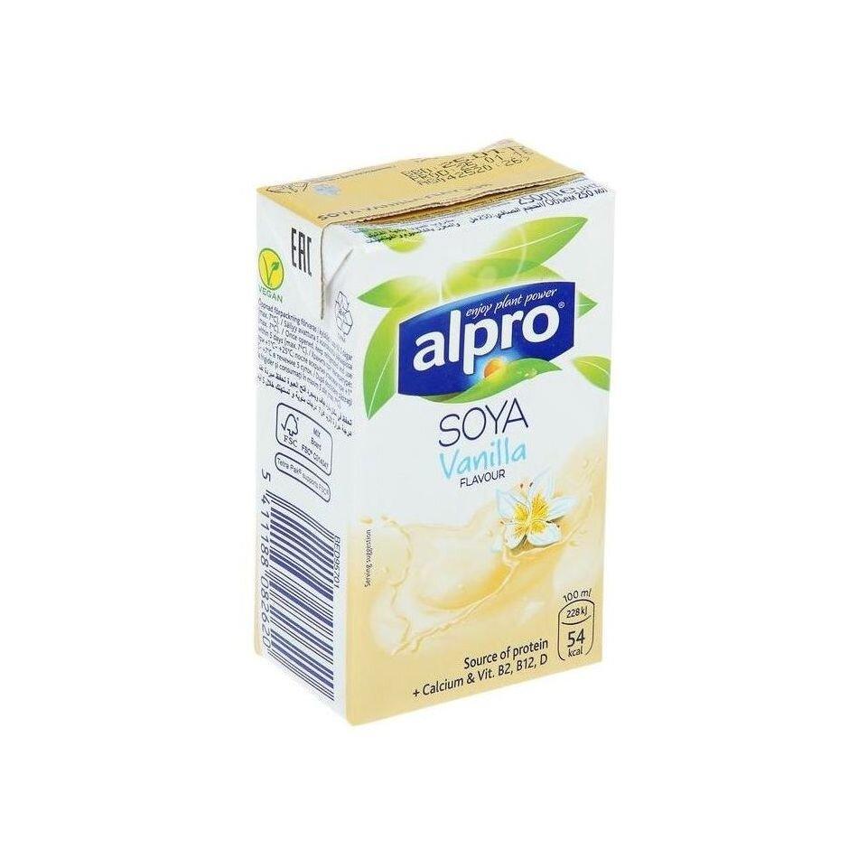 Напиток соевый ванильный "Alpro" (соевое молоко) 250 л