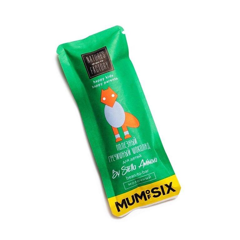 Шоколад молочный гречишный Natures own factory (для детей), 20 г