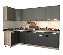 Угловая кухня МИЛА стандарт 1,2х2,8 м. много цветов и комбинаций! фабрика Интерлиния, фото 3