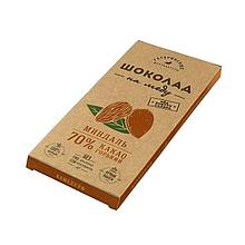 Шоколад на меду "Крафт" Горький 70% с миндалем, 45 гр.