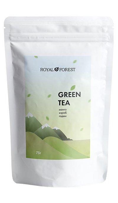 Чай зеленый "Royal Forest" (с ягодами годжи, кэробом и манго), 75 г