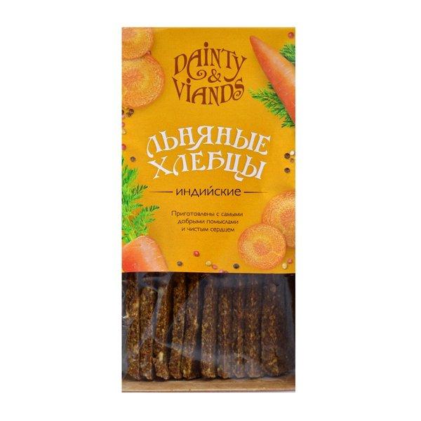 Хлебцы льняные индийские "Дивные Яства", 120 гр