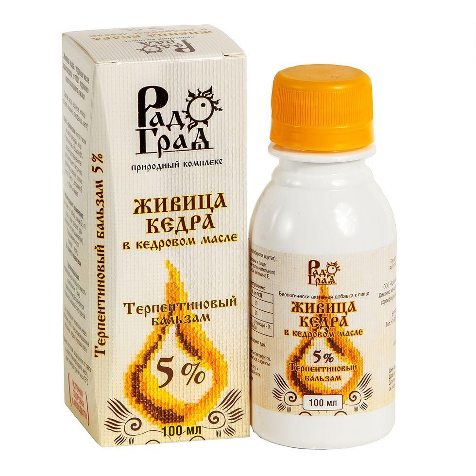 Живица кедровая в кедровом масле 5%, 90 капсул