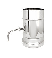 Дымоходный Шибер поворотный (AISI 304 0,8) д.115