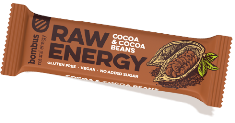 Батончик Raw Energy Какао и какао бобы, 50 г