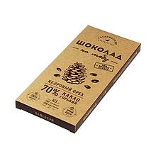 Шоколад на меду "Крафт" Горький 70% какао С Кедровым Орехом 20 гр