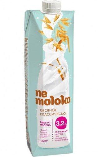 Напиток овсяный классический (овсяное молоко) "Nemoloko" 3,2%, 1 л