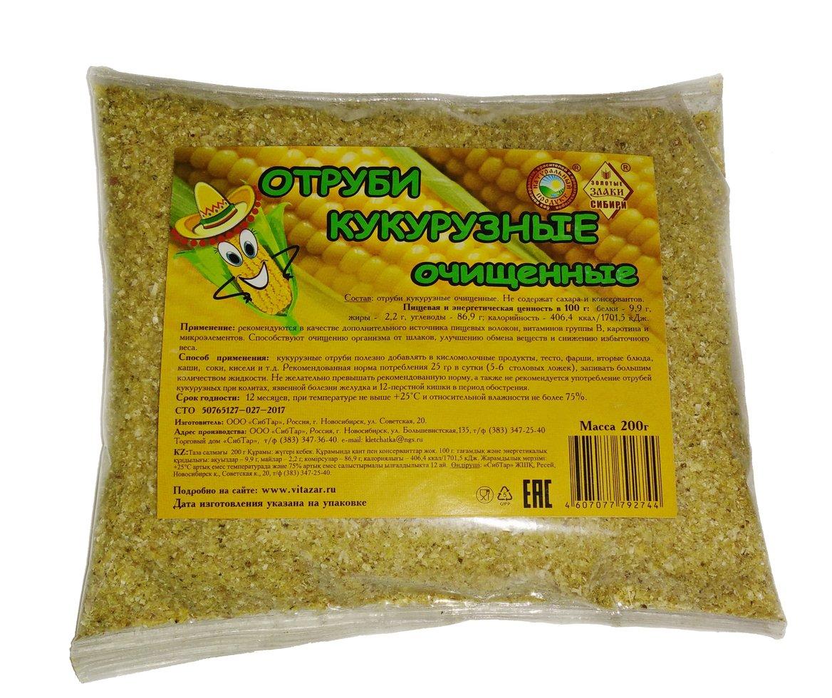 Отруби очищенные кукурузные, 200 гр