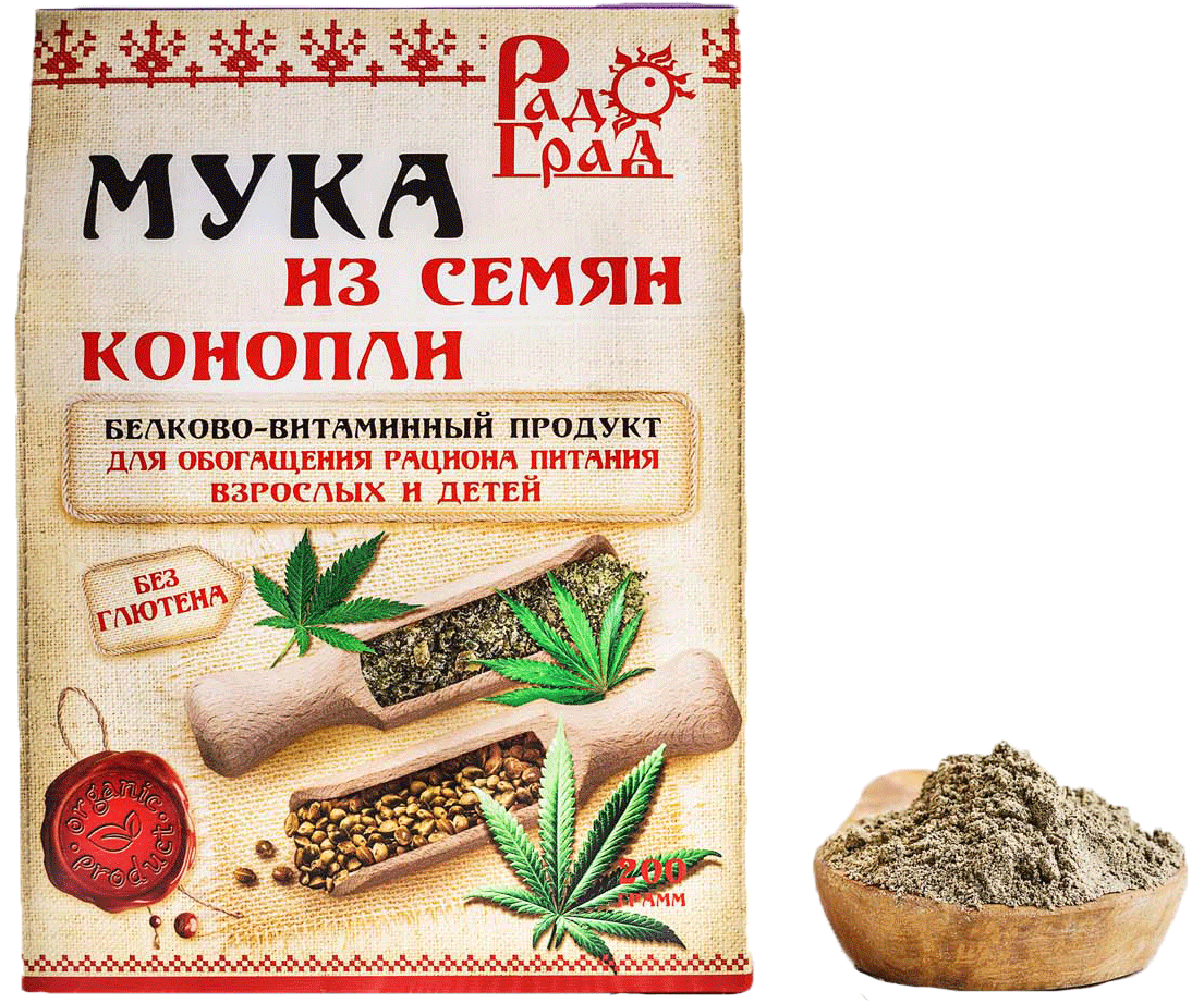 Мука конопляная "Радоград", 200 гр