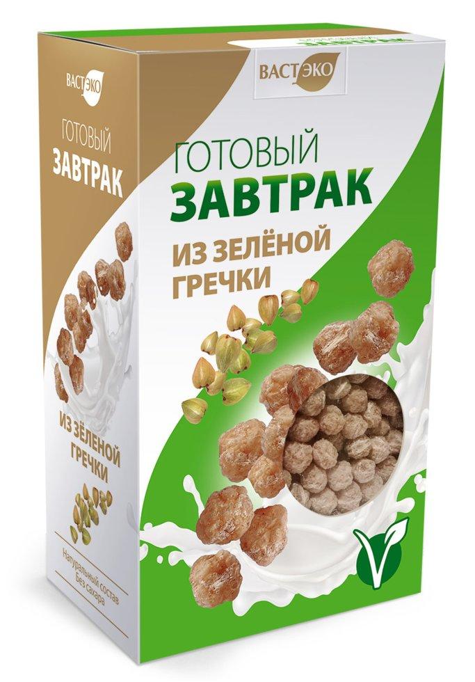 Готовый завтрак "Шарики из зеленой гречки" ВАСТЭКО, 170 г