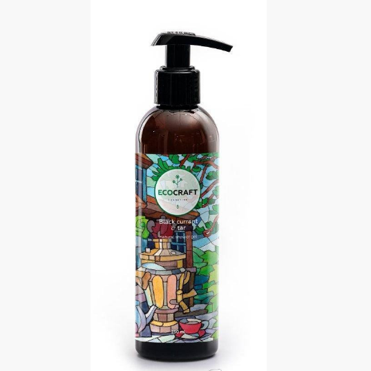 ECOCRAFT Гель для душа "Black currant and tar" Черная смородина и смола, 250 мл.