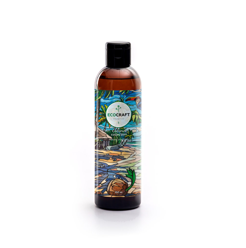 ECOCRAFT Шампунь для волос Coconut collection Кокосовая коллекция, 250 мл.