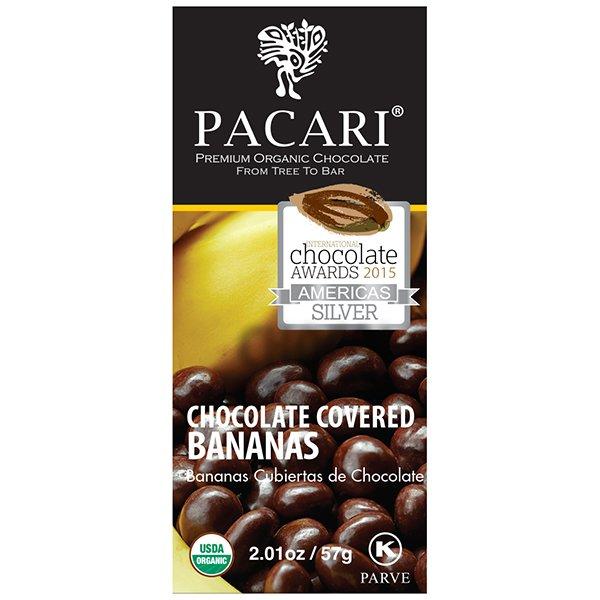 Кусочки банана в органическом шоколаде Pacari, 57 г