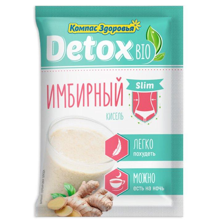 Кисель detox bio SLIM имбирный "Компас здоровья", 25 г.
