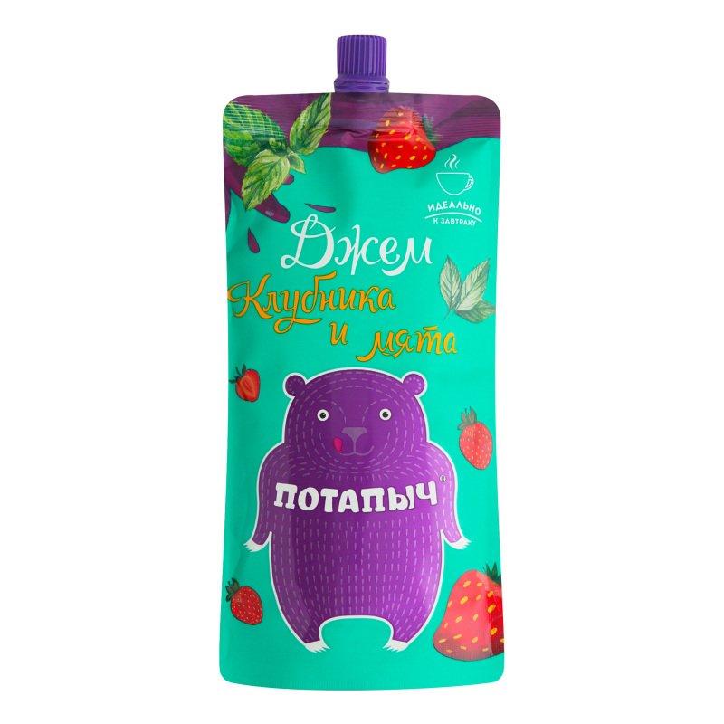 Джем Потапыч клубника и мята, 300 г