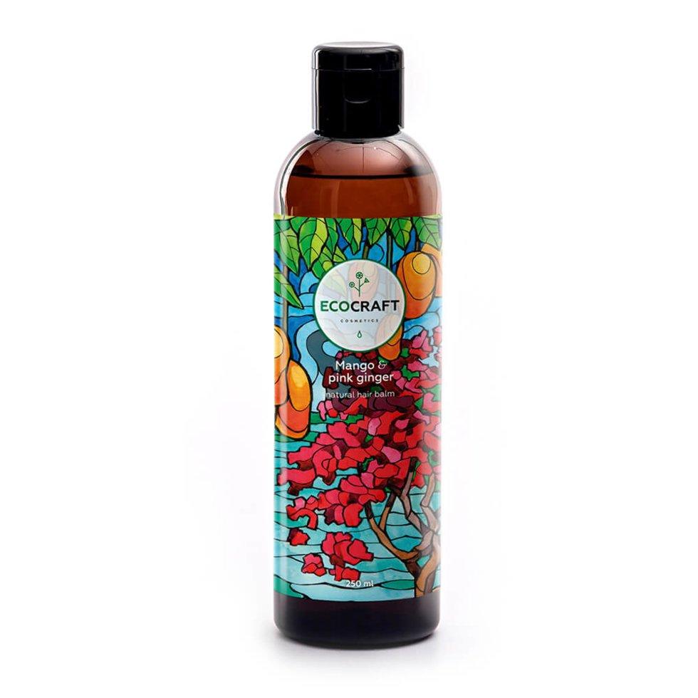 ECOCRAFT Бальзам против выпадения и для роста волос "Mango and pink ginger" Манго и розовый имбирь, 250 мл