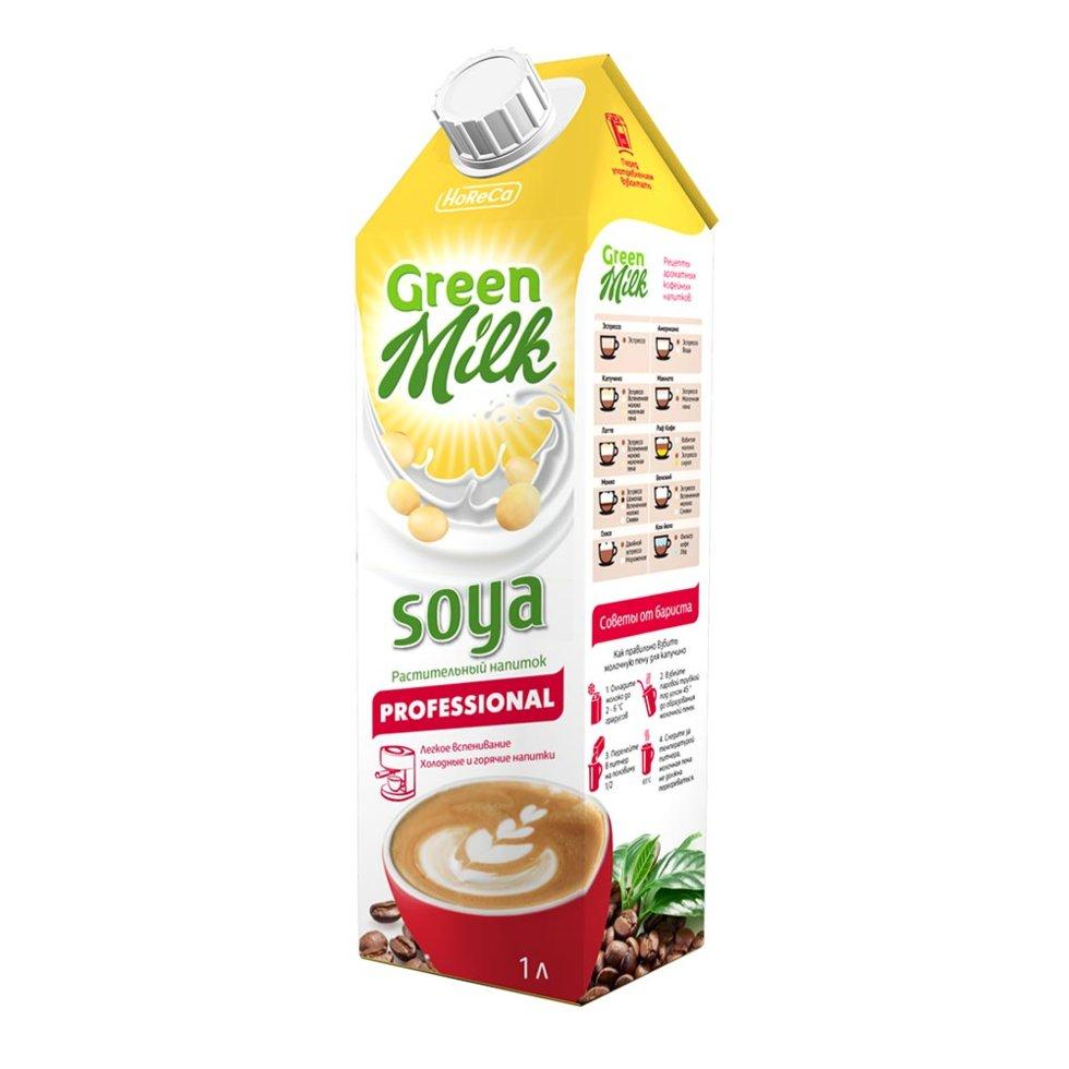 Растительный напиток "Soya Professional" Green Milk, 1 л.