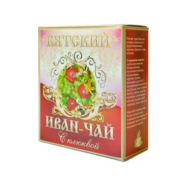 Вятский Иван-чай с клюквой, 100 г