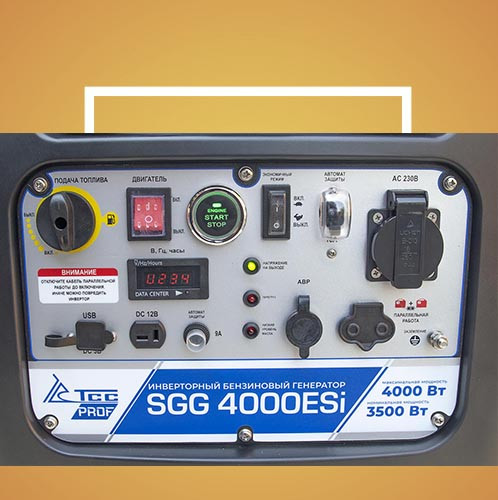 Бензогенератор инверторный SGG 4000ESi - фото 4 - id-p155444023