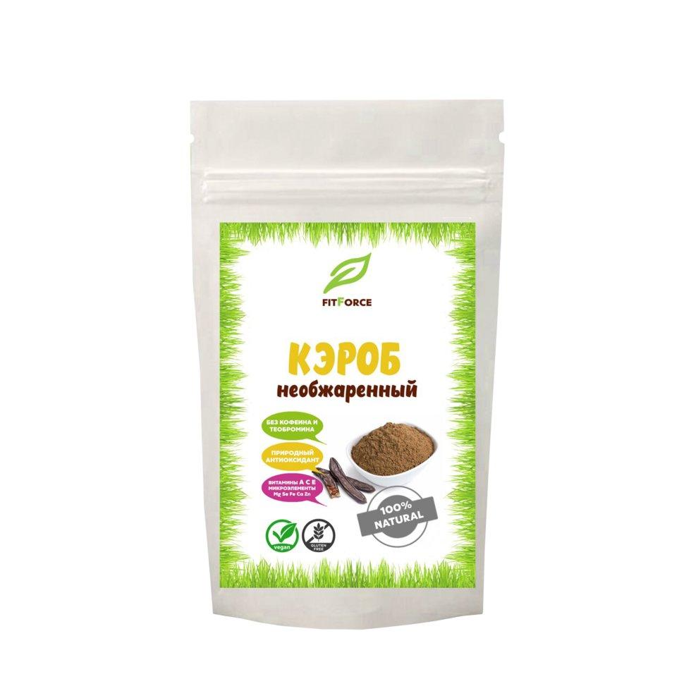 Кэроб порошок необжаренный FitForce, 200 г