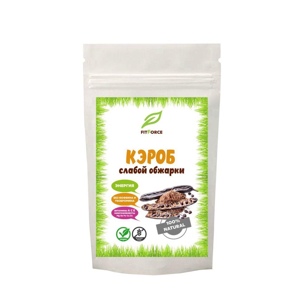 Кэроб порошок слабой обжарки FitForce, 200 г