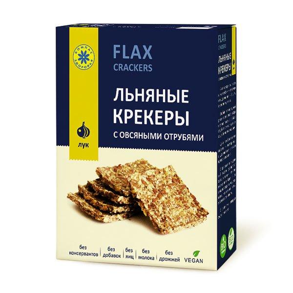 Льняные крекеры с луком "Компас здоровья" 150 г