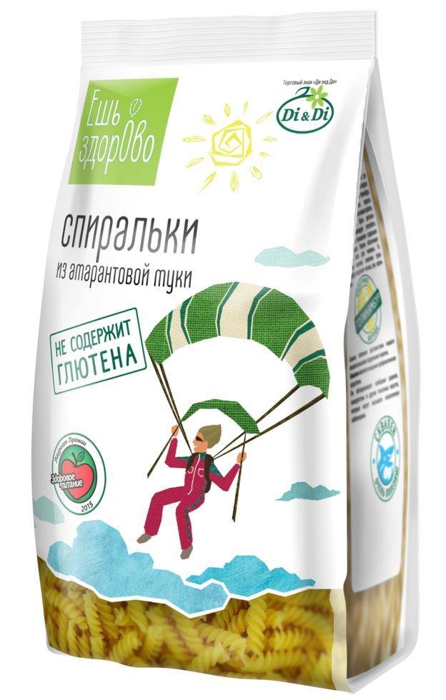 Макароны из амарантовой муки Спиральки "Di&Di", 250 гр.