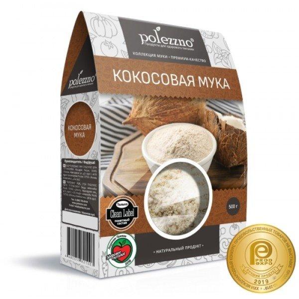 Кокосовая мука "Полеззно", 500 гр.