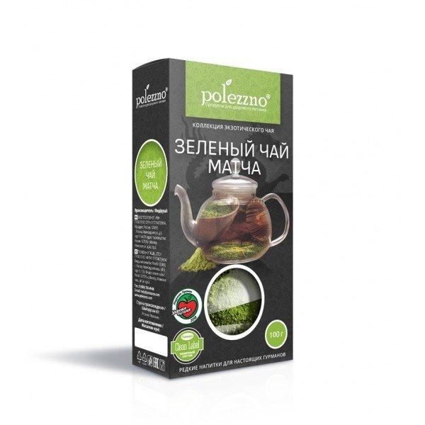 Зеленый чай матча "Полеззно", 50 гр.