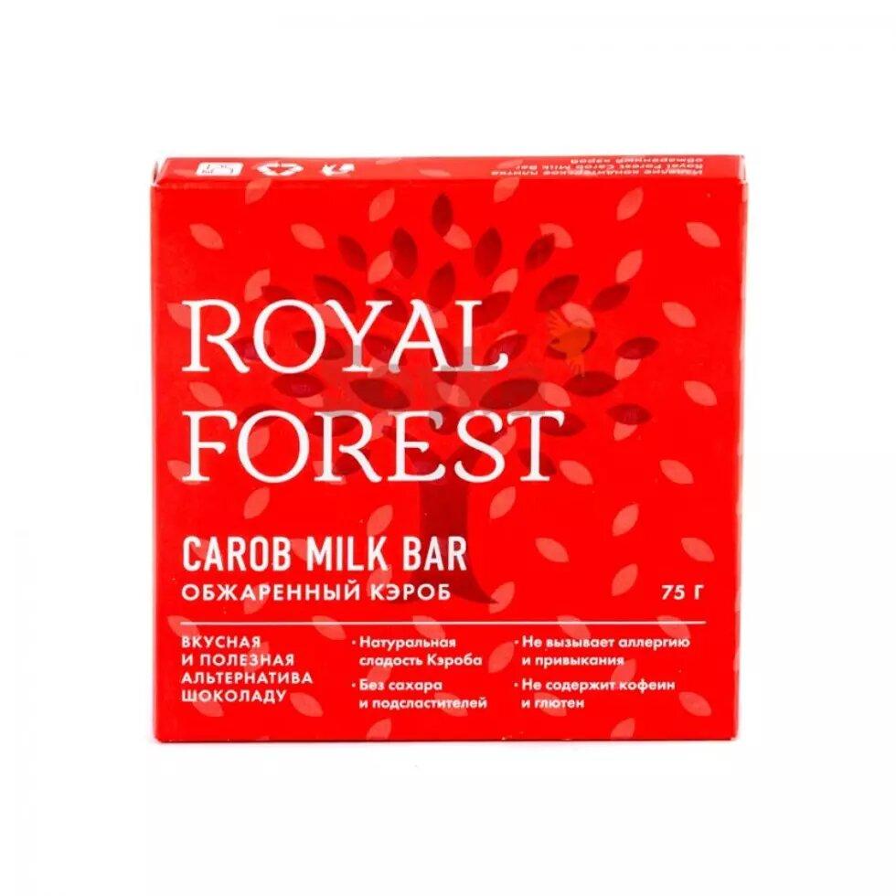 Шоколад из обжаренного кэроба "ROYAL FOREST", 75 г