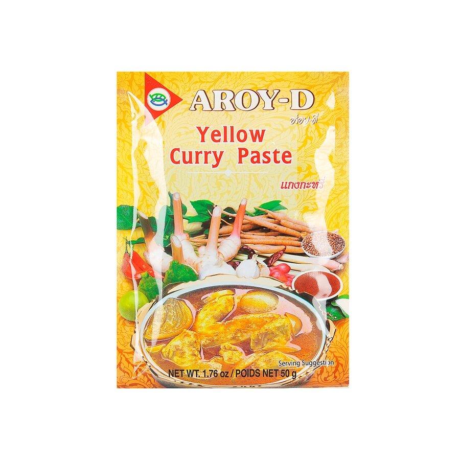 Паста карри желтая AROY-D, 50 г