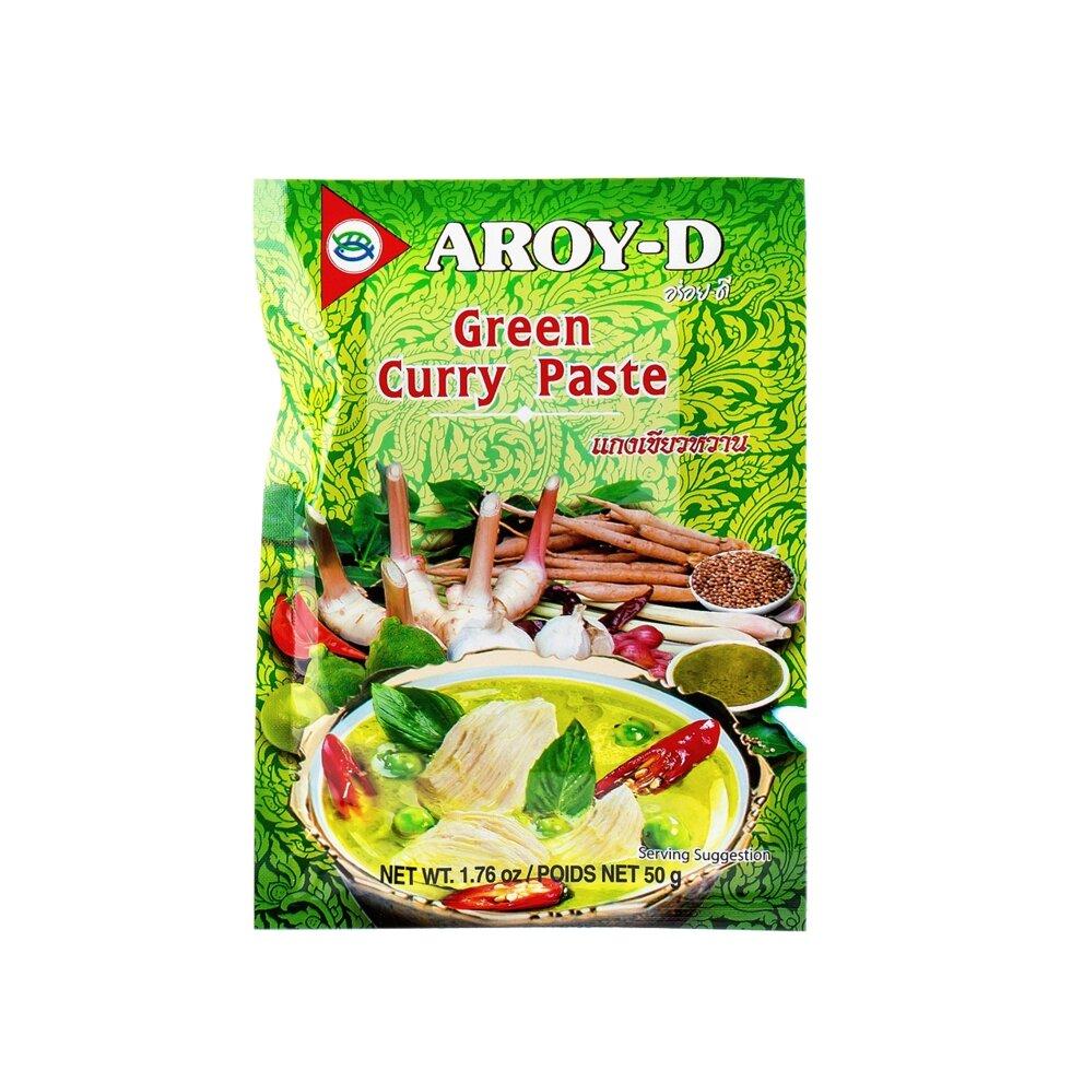 Паста карри зеленая AROY-D, 50 г