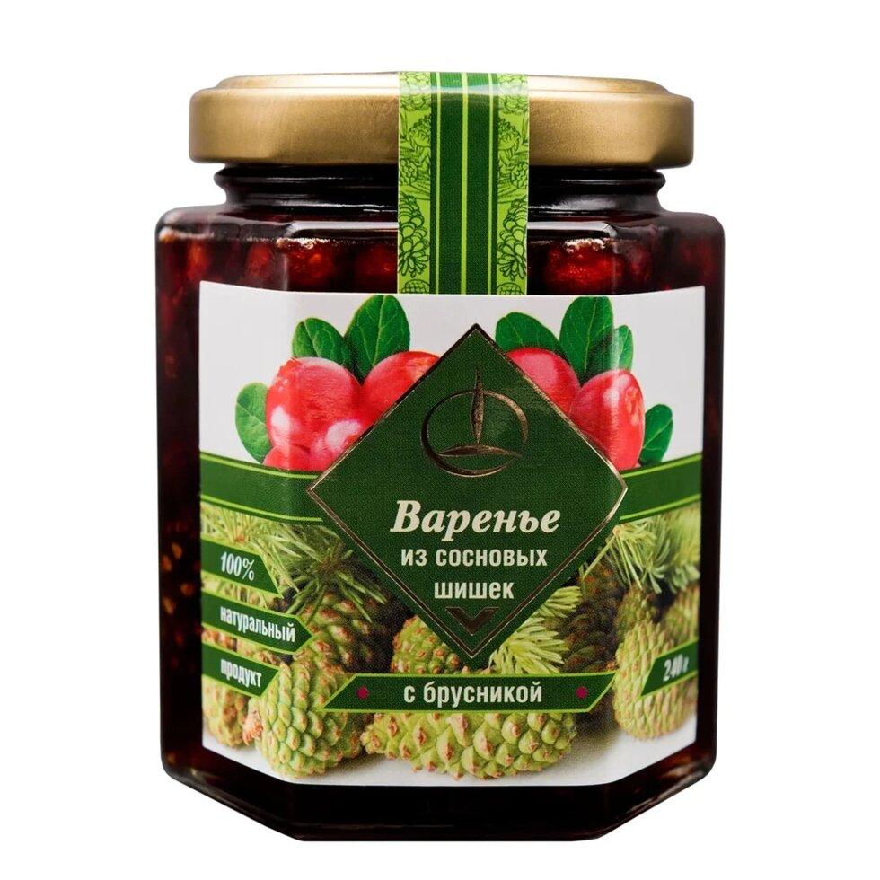 Варенье из сосновой шишки с брусникой "ЕМЕЛЬЯНОВСКАЯ БИОФАБРИКА", 250 г