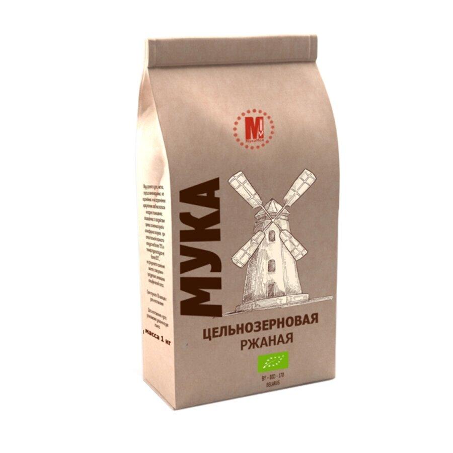 Мука цельнозерновая пшеничная органическая МукаМол, 1 кг