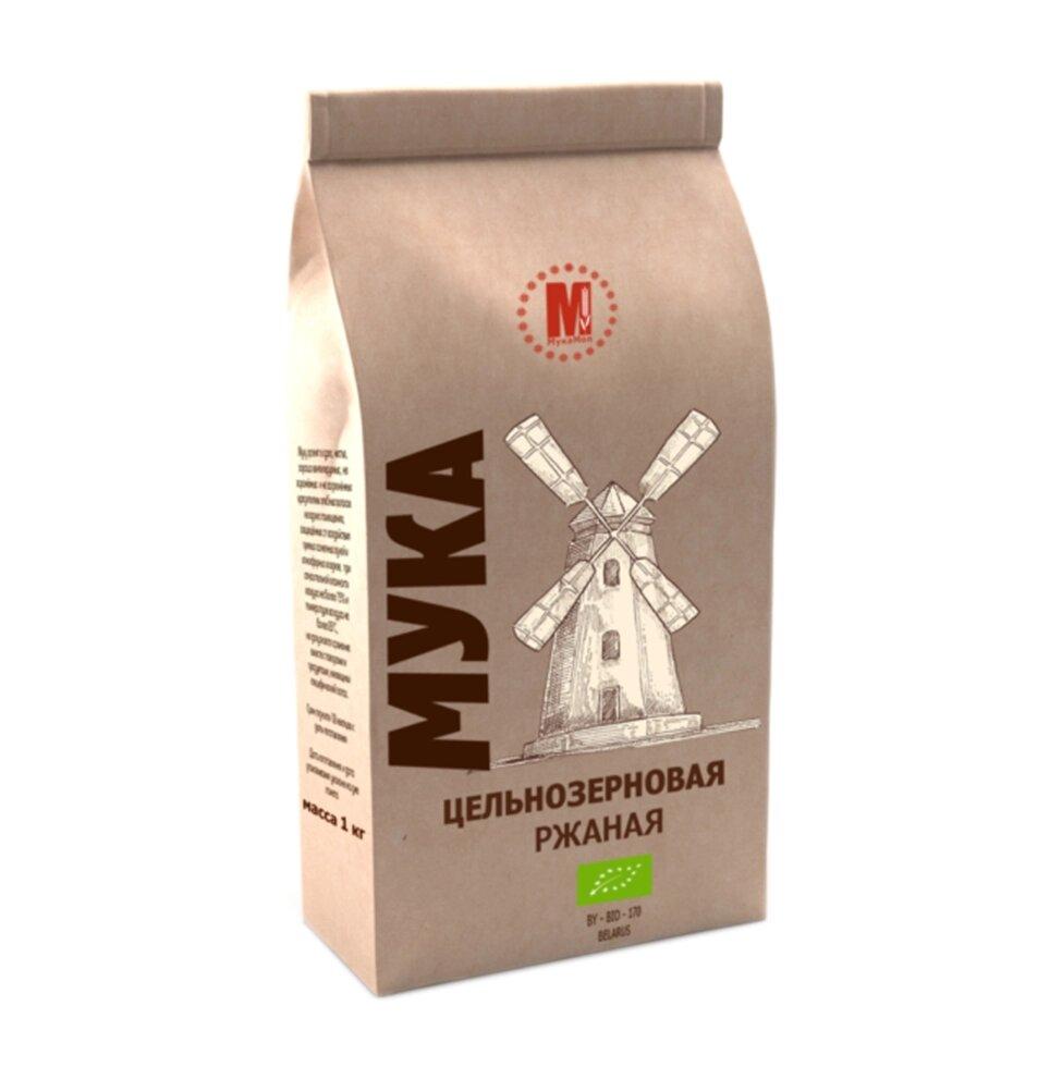 Мука цельнозерновая ржаная органическая МукаМол, 1 кг