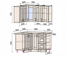 Угловая кухня Мила Хольц 1,2х1,3. много цветов и комбинаций!! фабрика Интерлиния, фото 2