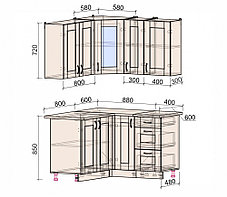 Угловая кухня Мила Хольц 1,4х1,3. много цветов и комбинаций!! фабрика Интерлиния, фото 2