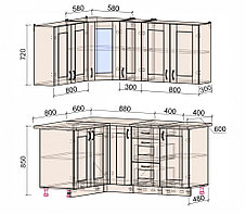 Угловая кухня Мила Хольц 1,4х1,7. много цветов и комбинаций!! фабрика Интерлиния, фото 2