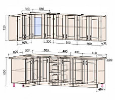 Угловая кухня Мила Хольц 1,4х2,5. много цветов и комбинаций!! фабрика Интерлиния, фото 2