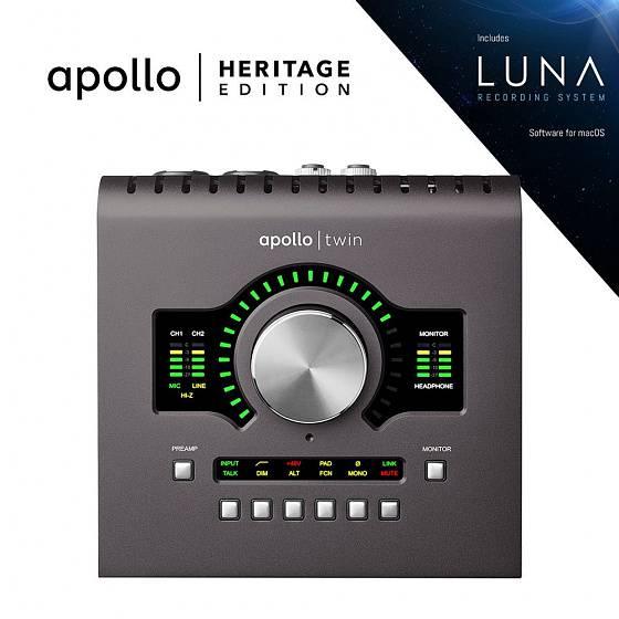 Аудио-интерфейс UNIVERSAL AUDIO Apollo Twin MkII DUO Heritage Edition - фото 1 - id-p93028778