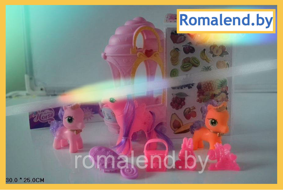 Игрушка пони My little pony Кукла в наборе с аксессуарами и наклейками HC18035 - фото 1 - id-p159737735