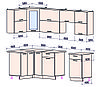Угловая кухня Мила Глосс 1,2х2,5-60 м много цветов и комбинаций! фабрика Интерлиния, фото 5