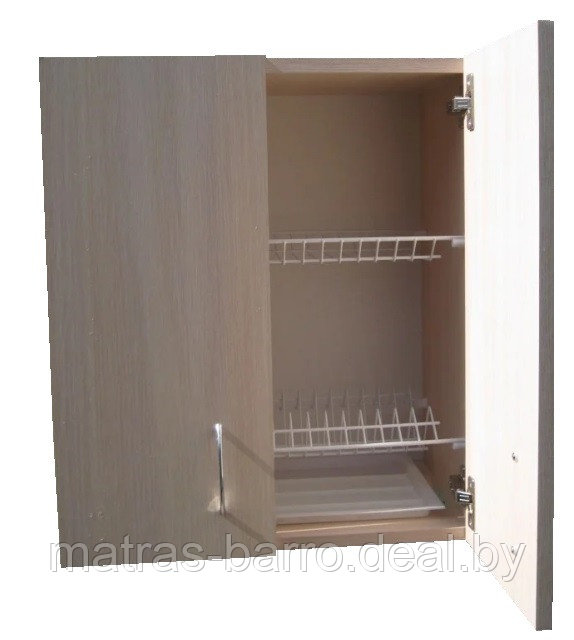 Кухонный навесной шкаф под сушку 80 см в цвете дуб молочный - фото 1 - id-p159755596