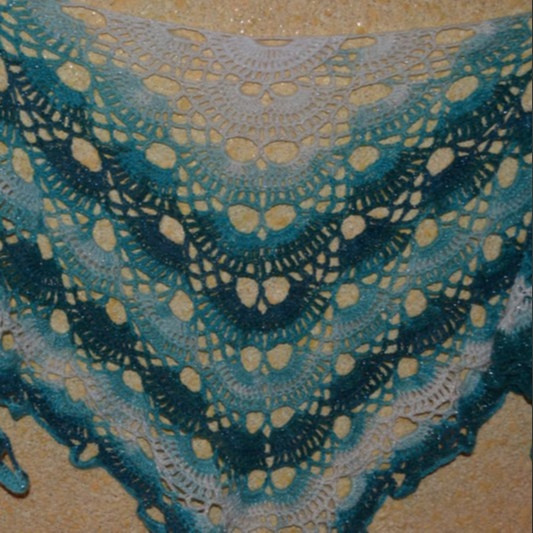 Вязание шали в подарок маме - фото 1 - id-p95516290