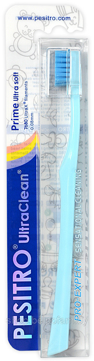 Детская зубная щетка Pesitro Prime Ultra soft 7680 (цвет красный) - фото 3 - id-p159772650