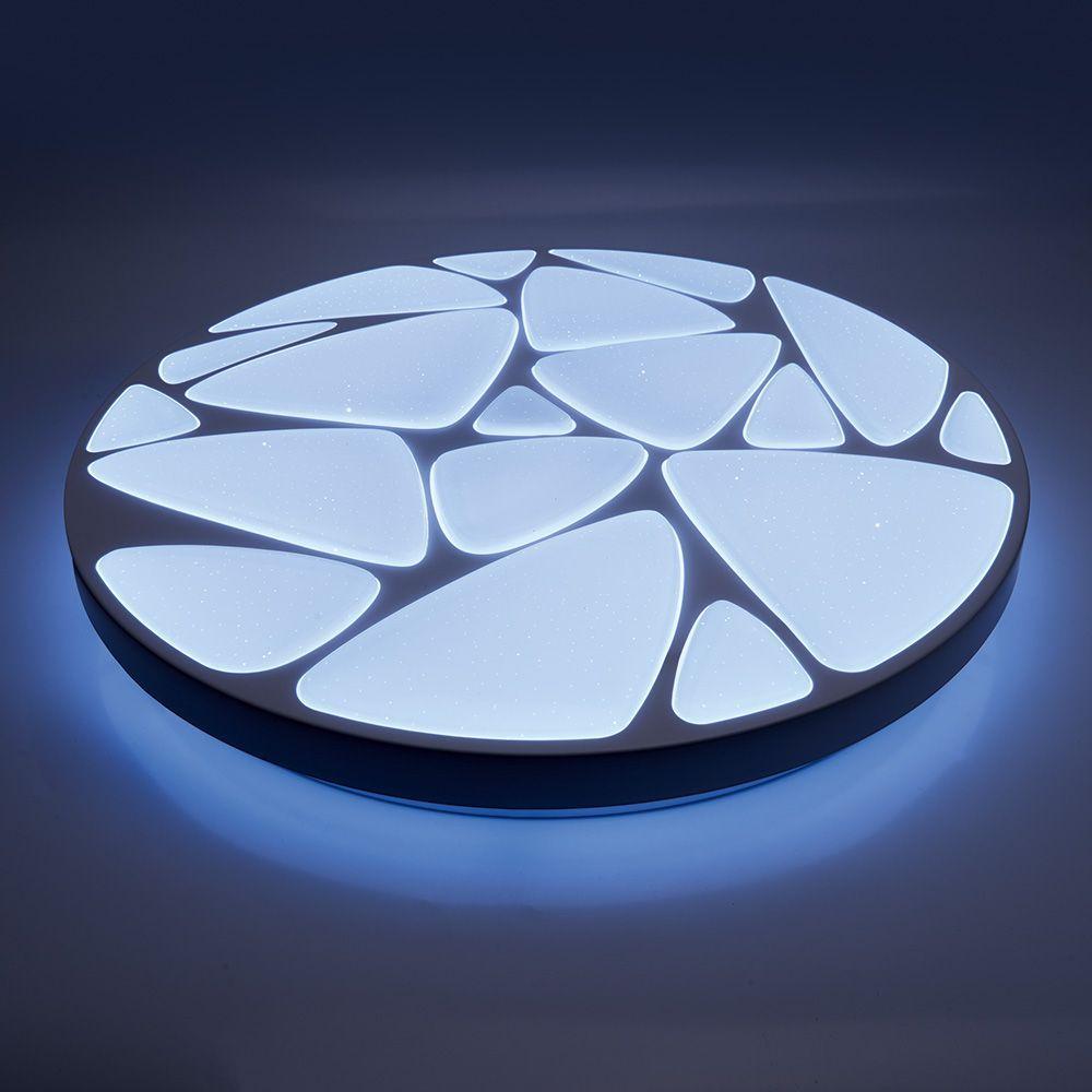 Светодиодный управляемый светильник накладной с пультом Feron AL4061 Myriad тарелка 72W 3000К-6000K белый - фото 2 - id-p159799835